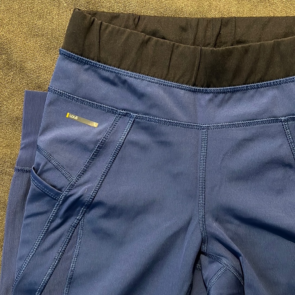 Lole leggings with side mesh panel